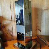 Lampe à poser chromée et inox dépoli design vintage