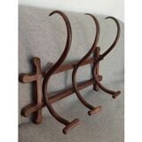Curved wooden coat rack circa 1900