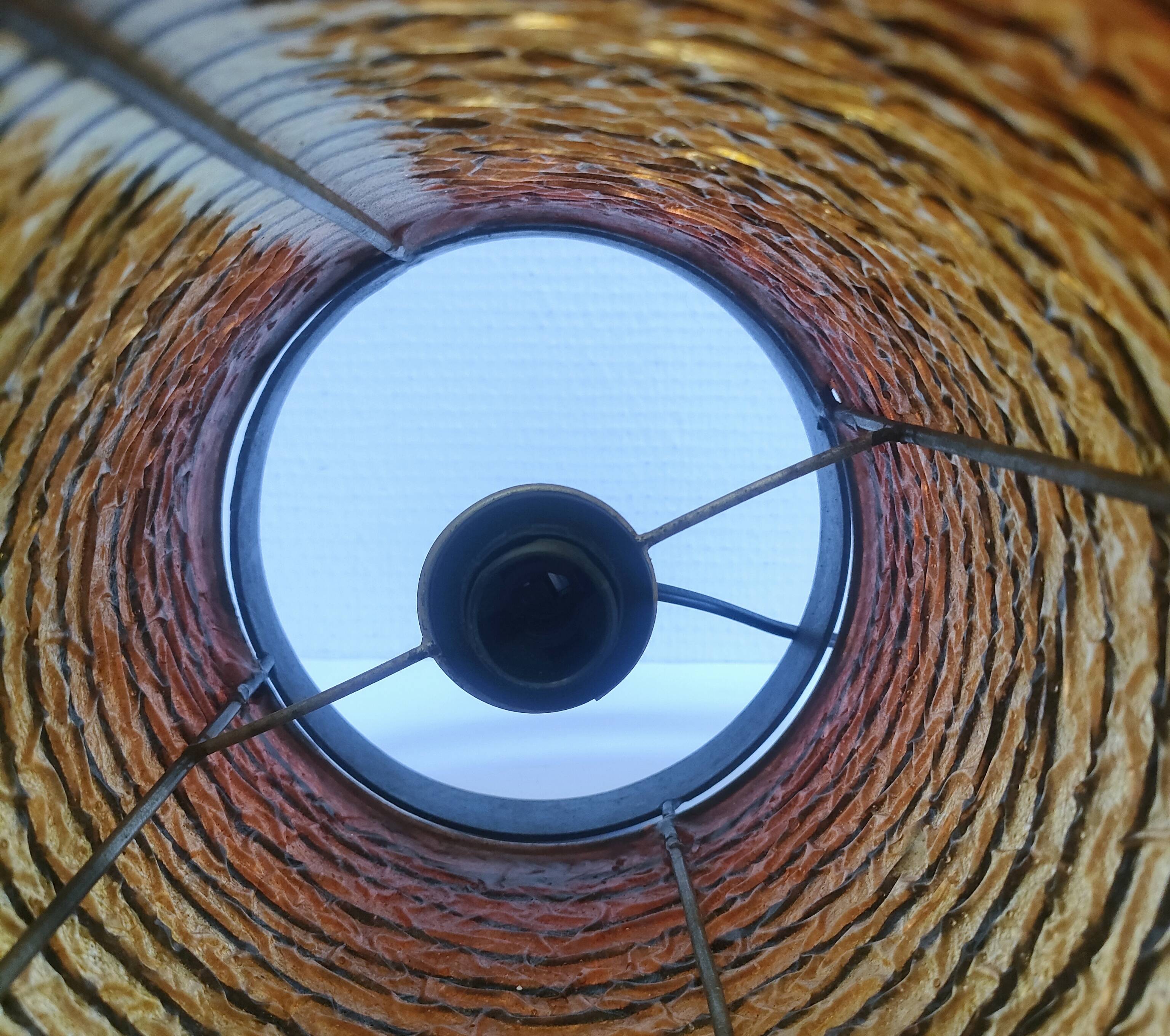 90s design metal resin cylinder lamp