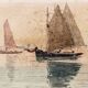 Aquarelle Bretagne, signée Louis Roger