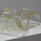 Gold-sequined Murano glass bowl, 1940s