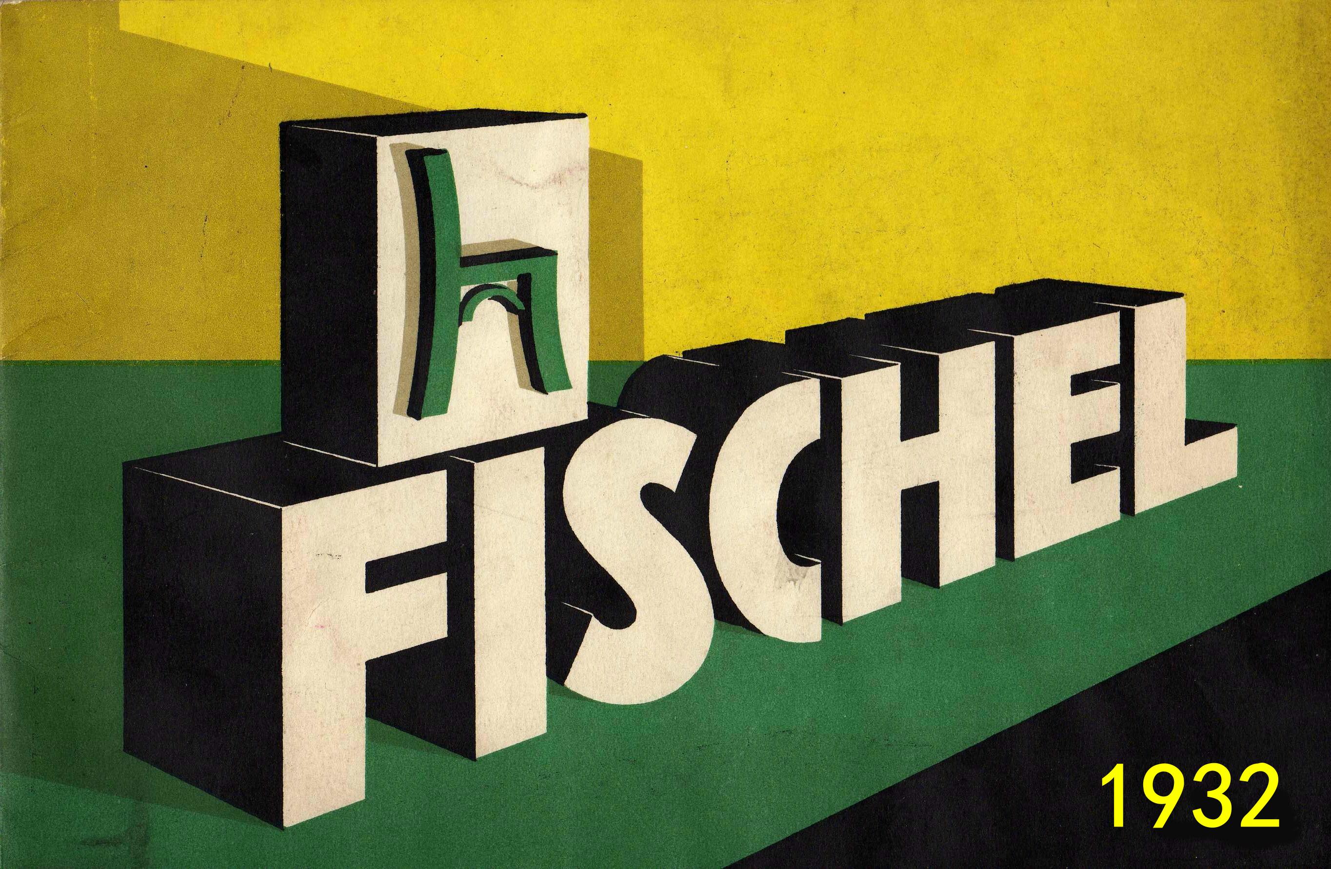 Set of 2 chairs bistro fischel 1930, wooden seats