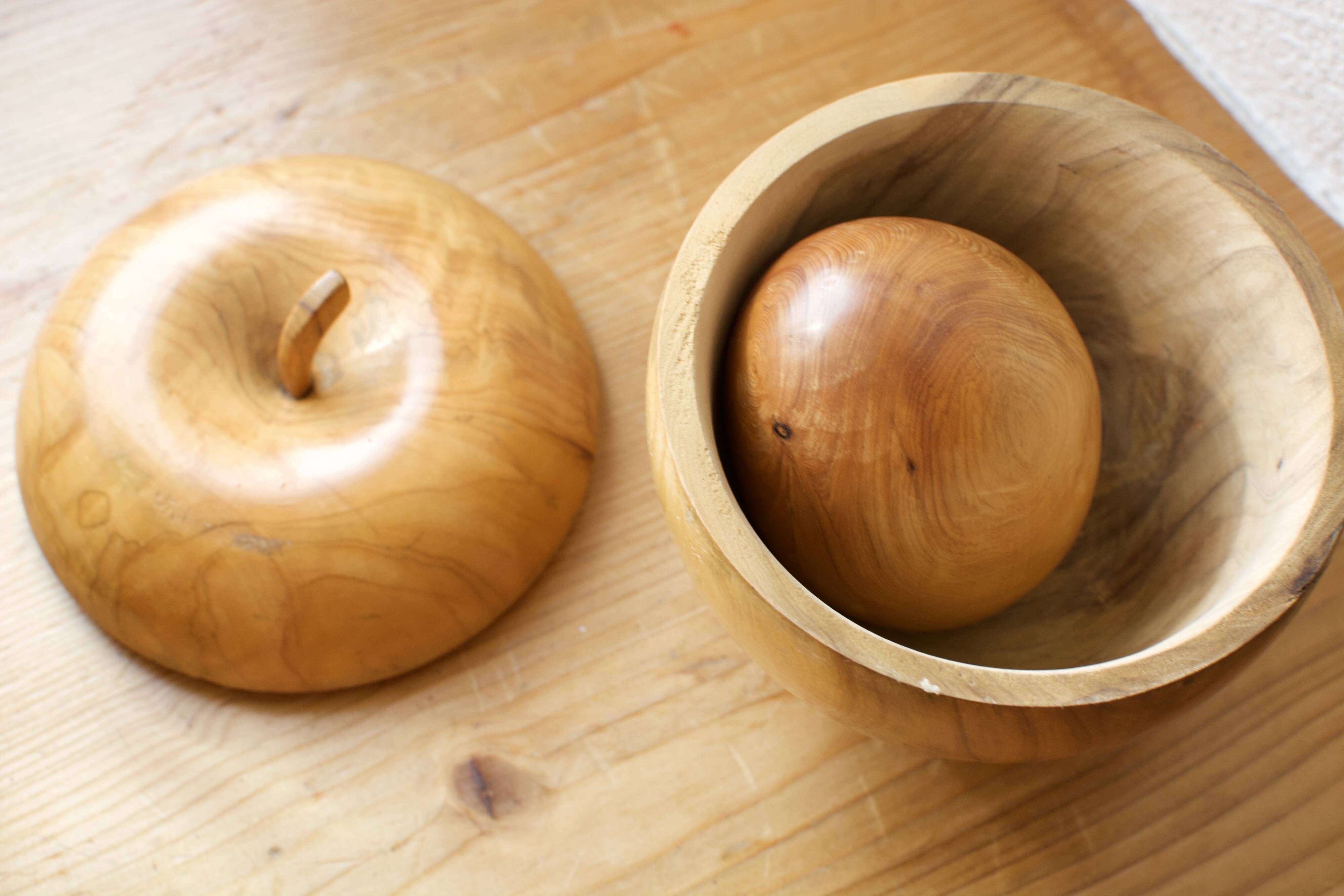 Vintage olive mortar and pilon