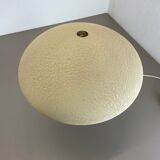 Modernist kalmar sytle Bauhaus beige metal and brass desk light, Austria, 1950s