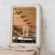 Vintage white mirror