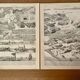 Lot de 2 lithographies sur les ports de 1897