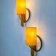 Pair of mid-century rattan wall sconces, Italy, 1960s