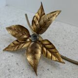Large brass wall light, Willy Daro