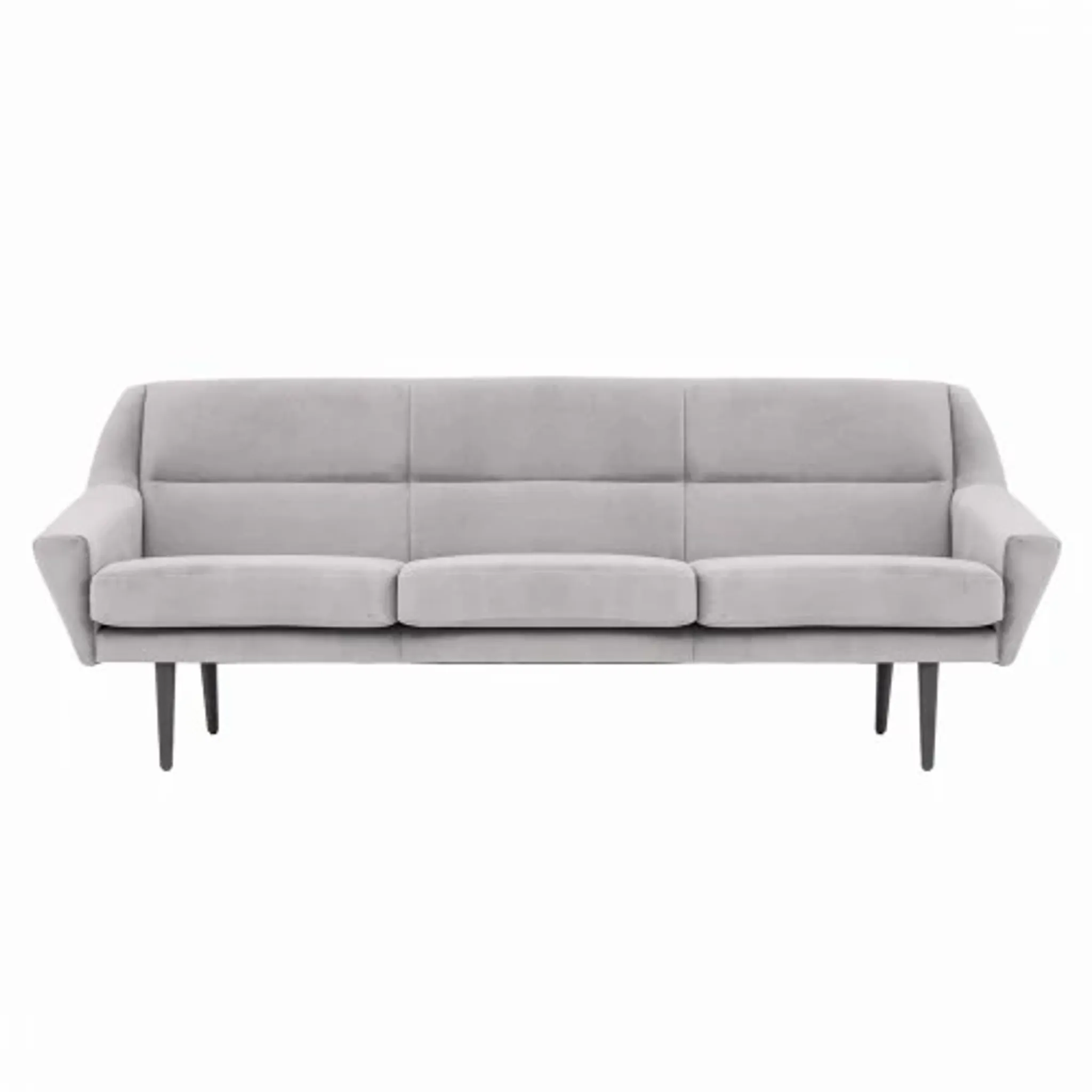 Sofa SKAGEN silver velour, Scandinavian design