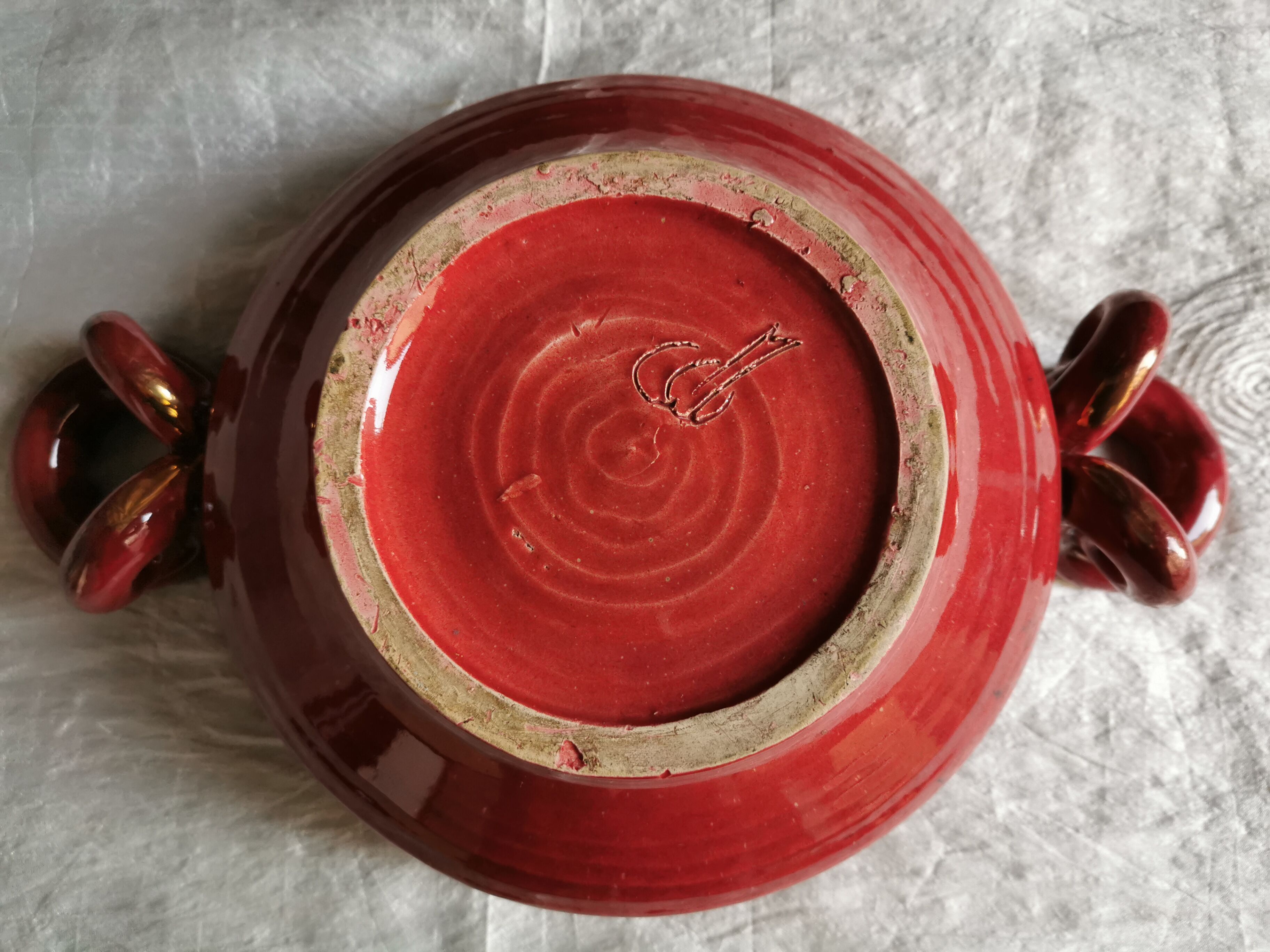 Vintage cup of "clement massier"