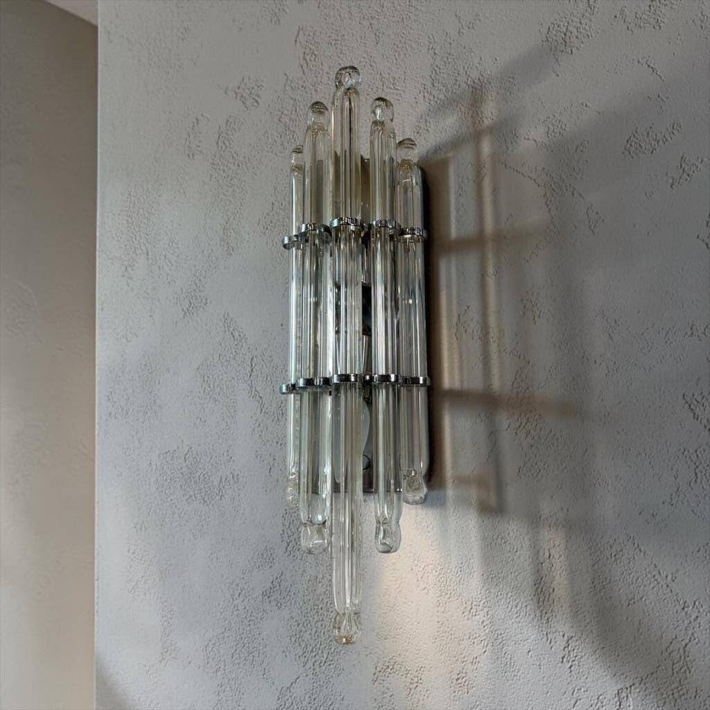 Vintage crystal wall sconce / KOLARZ Leuchten wall lamp