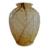 Vases en glaçure opaline Art déco Verreries de Scailmont Henri Heemskerk België