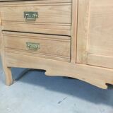 Raw wood hotel cabinet