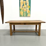 Extendable oak table, 1950s