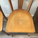 Set of 2 Bauman style bistro chairs