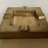 Square brass ashtray