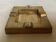Square brass ashtray