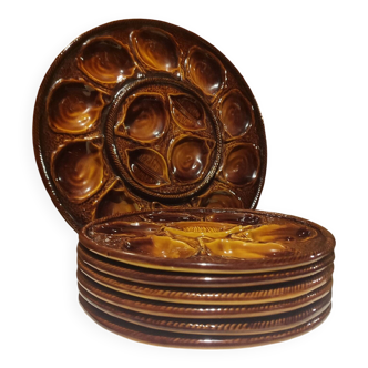Large St Clément Platter and its 6 oyster plates