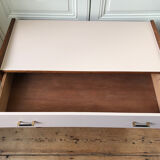 Vintage chest of drawers revisited in Setting Plaster from Farrow & Ball
