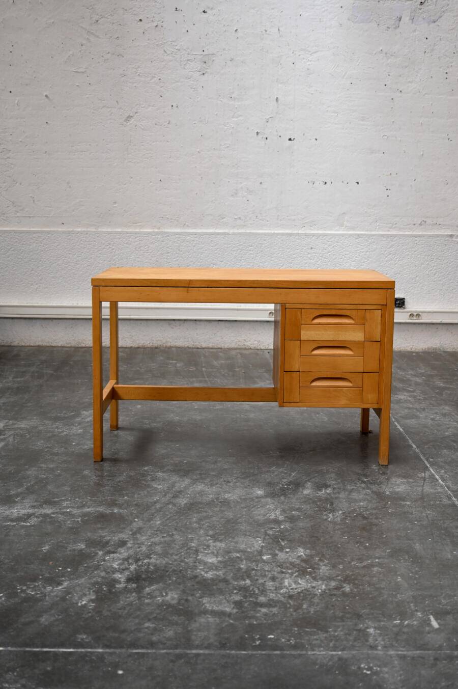 Light wood desk