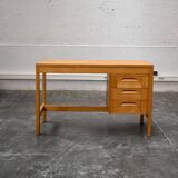 Light wood desk