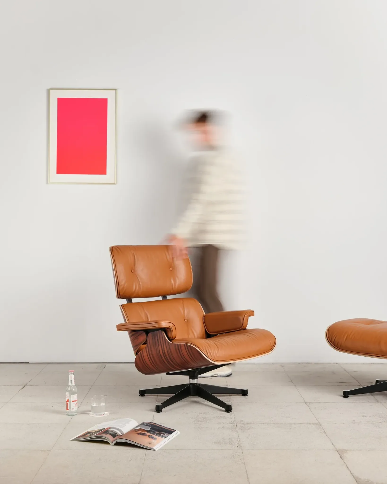 Lounge Chair and ottoman in rosewood by Charles & Ray Eames, Vitra