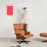 Lounge Chair and ottoman in rosewood by Charles & Ray Eames, Vitra