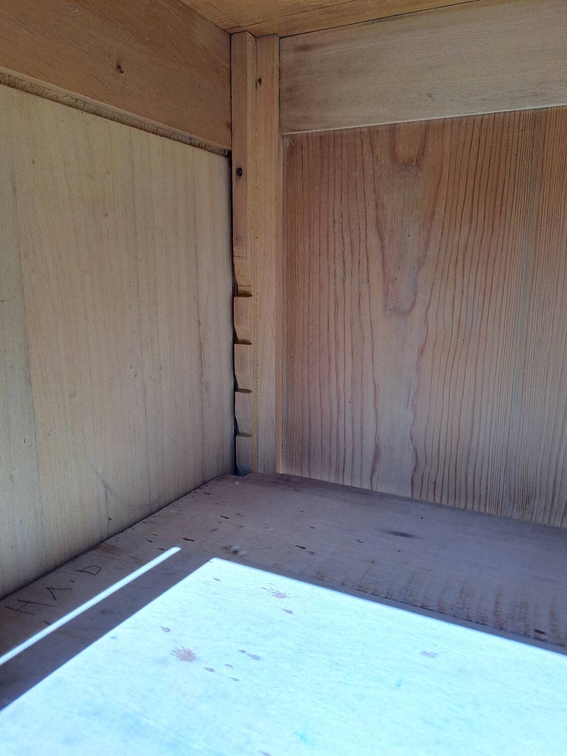 Art Deco 3-door glass bookcase