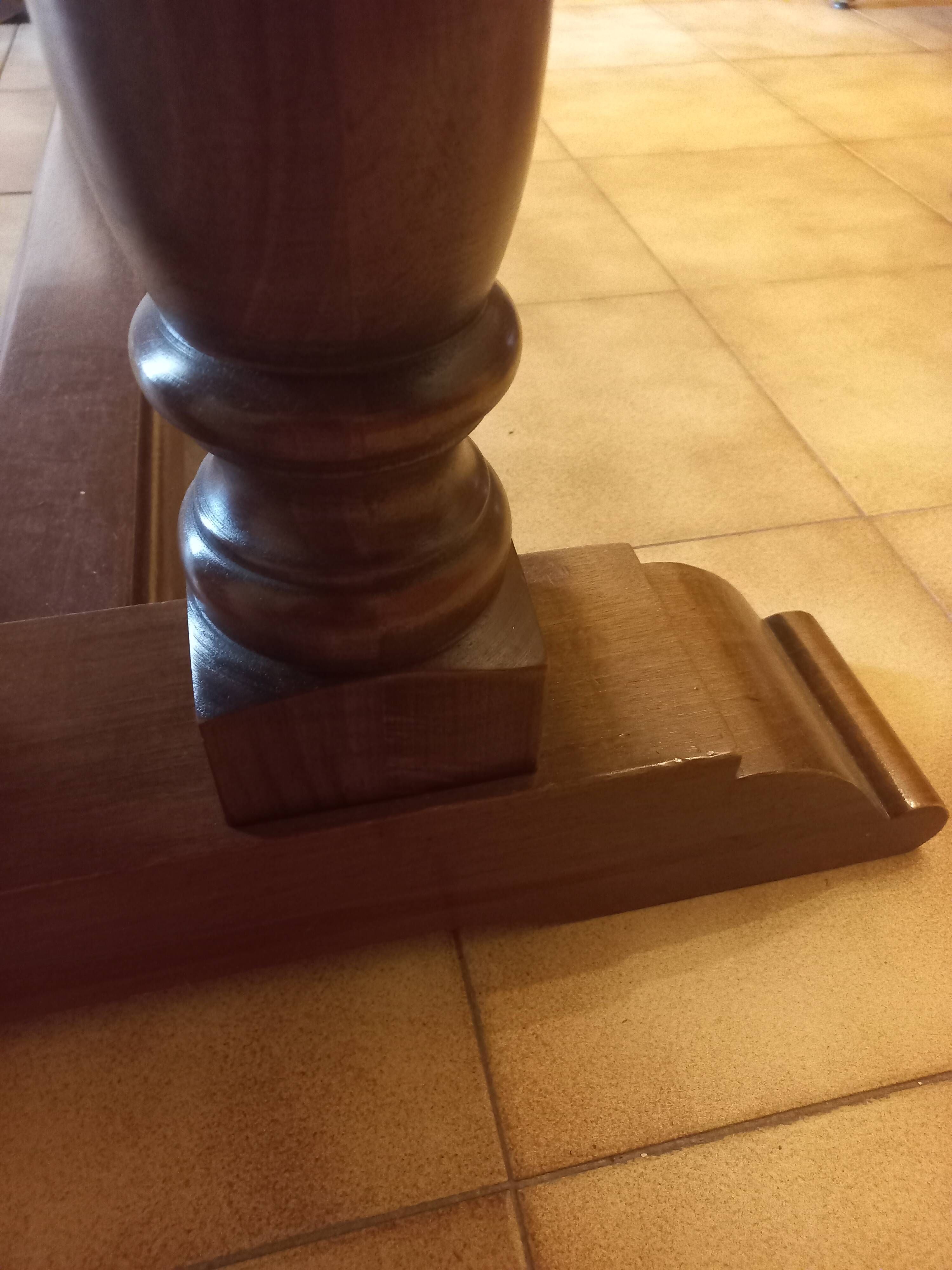 Large monastery table in French walnut – 220 × 90 cm