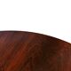 Vintage round coffee table in rosewood veneer, 60s design