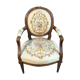 18th century Louis XVI medallion armchair covered with tapestry
