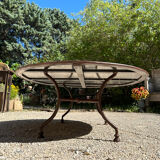 Table basse en fer forgé artisanal
