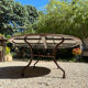 Handcrafted wrought iron coffee table