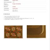 Tapis space age, années 70, couleur rare.