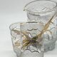 Old orangeade service, golden heron decor, D'Argyl,