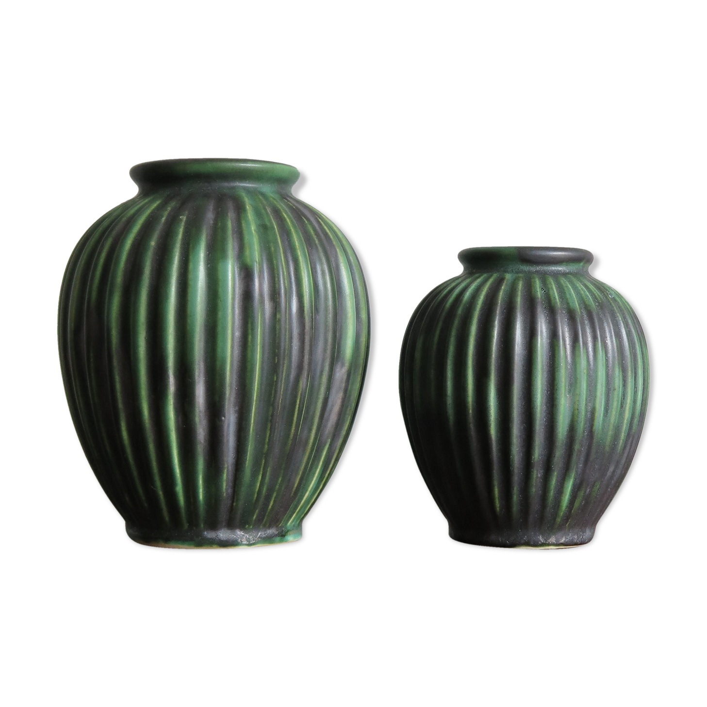 Scandinavian ceramic vases by Michael Andersen, 1940s