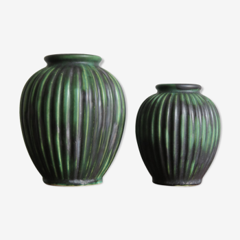 Vases en céramique scandinaves de Michael Andersen, années 1940