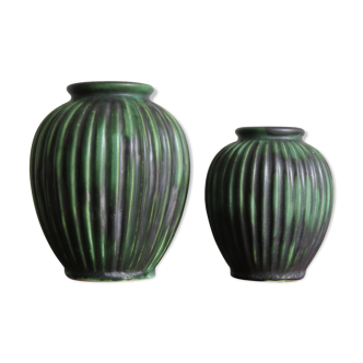 Vases en céramique scandinaves de Michael Andersen, années 1940