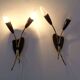 Mid-Century Modern German Wall Lamps, 1950s, Set of 2