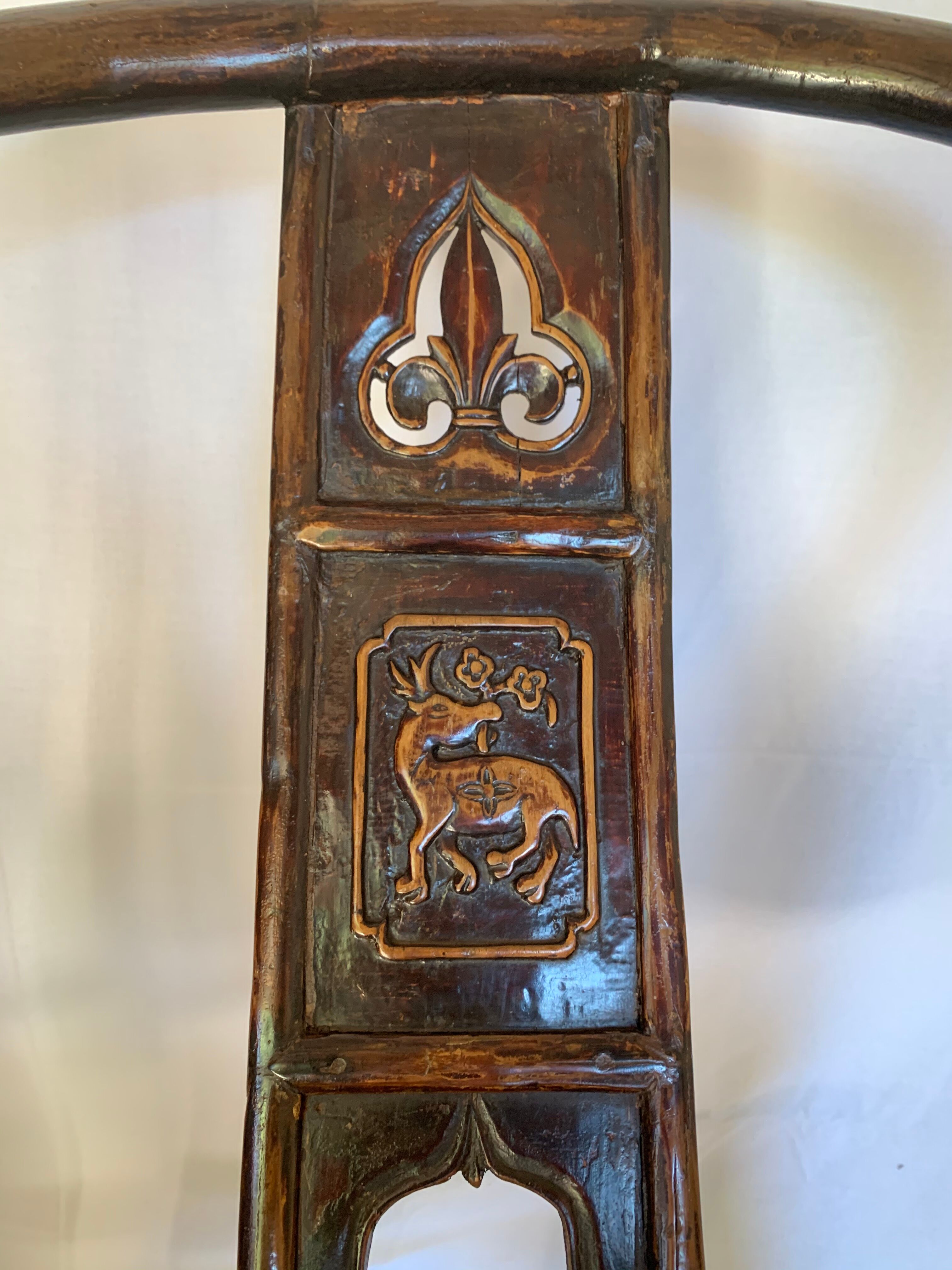 Pair of Chinese armchairs
