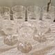 7 White Wine Glasses Baccarat - Diamond Points, Circa 1880