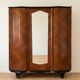 Antique Art Deco wardrobe in wood and marquetry