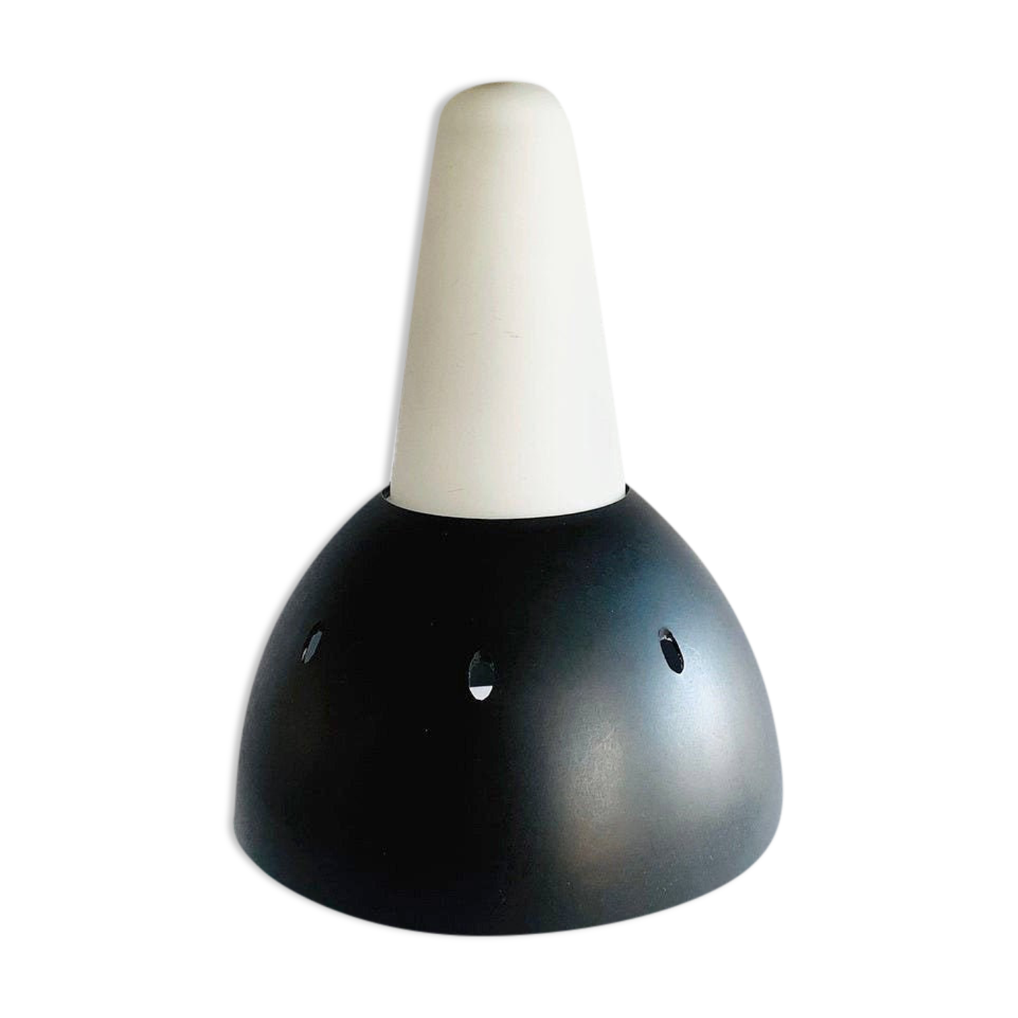 Vintage bakelite & glass hanging lamp