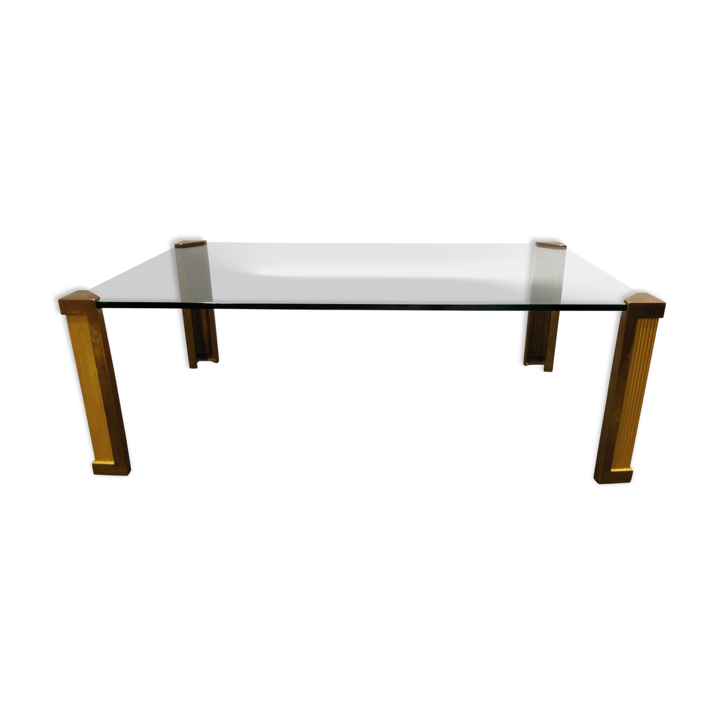 Bronze coffee table by Peter Ghyczy 1970s