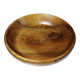 Teak or acacia wooden bowl, vintage craftsmanship from the 70s to 2000s.