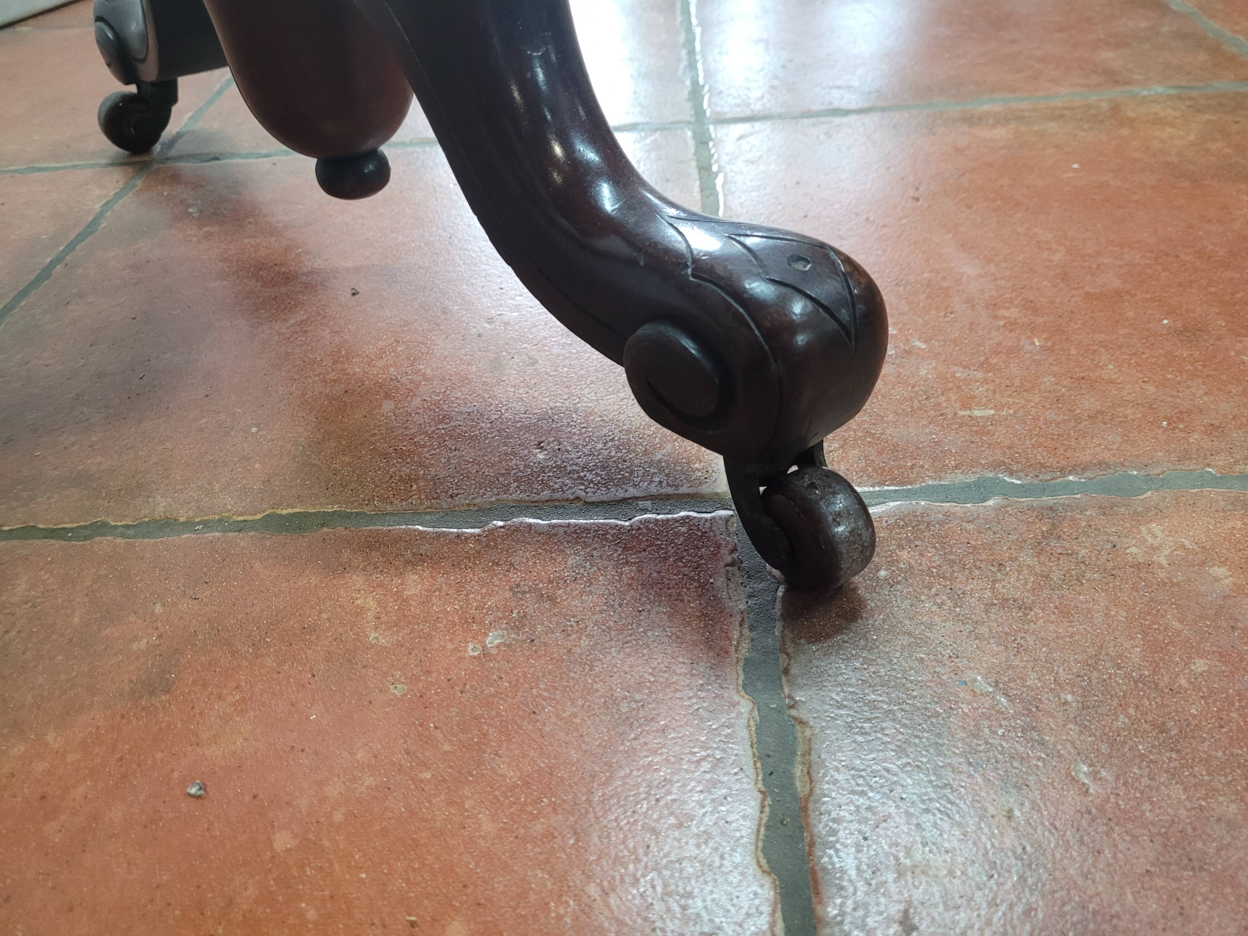 Antique mahogany bistro table