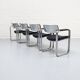 Lot de 4 chaises argentées Eero Aarnio