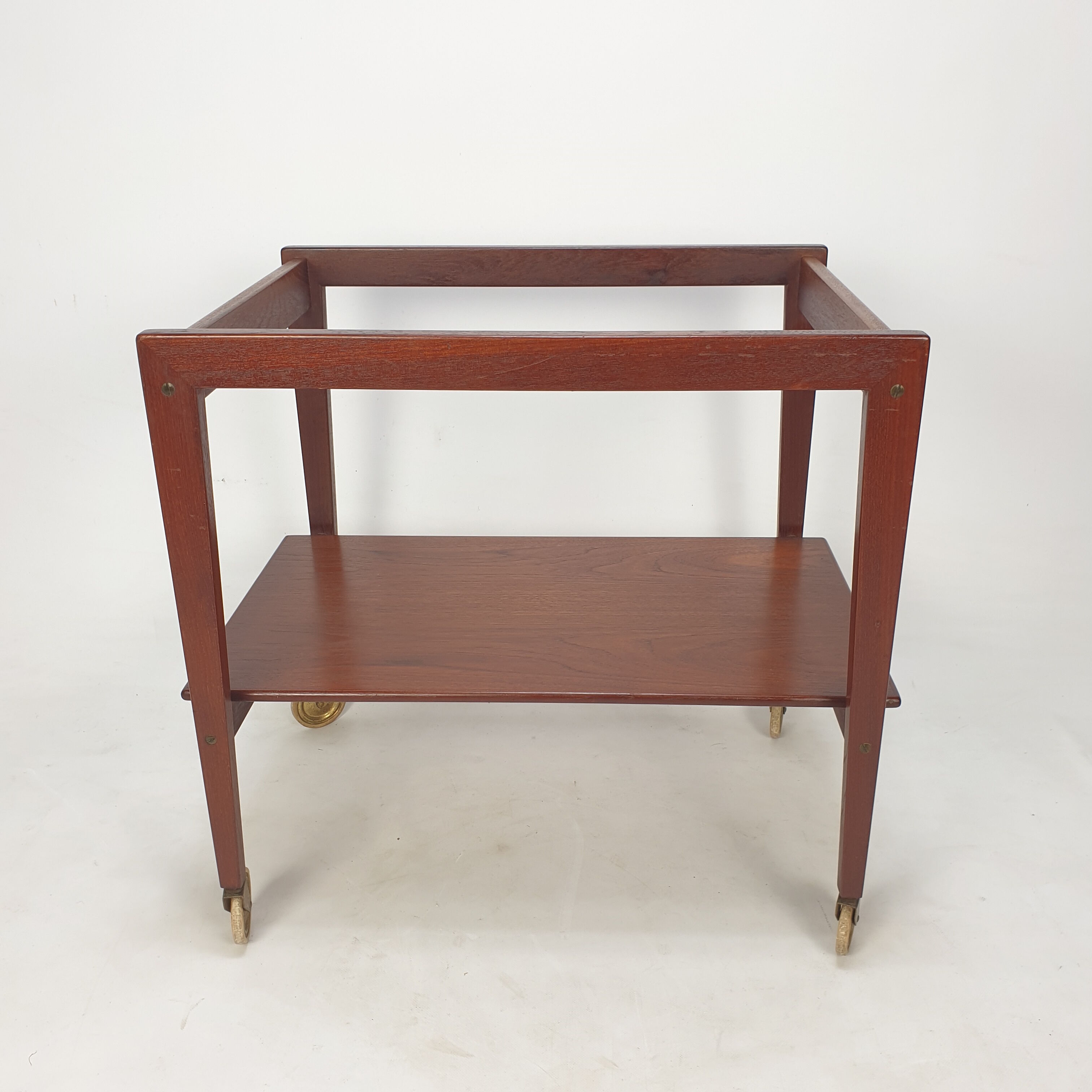 Mid-century italian teak trolley, 1960's