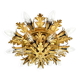 Plafonnier à deux niveaux en feuille d'or par Banci Firenze