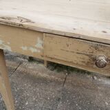 Table de ferme à tiroir